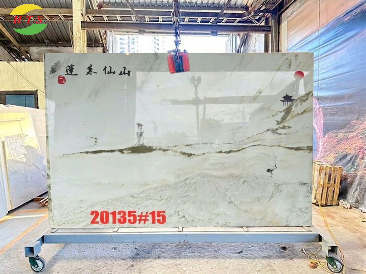 tranh sơn thủy tại kho đá 